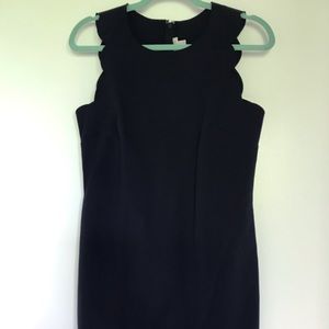 J.Crew Scallop Shift Dress - Navy